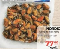 NORDIC Carne de midii 450g