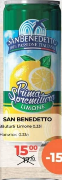 San Benedetto Напиток Лимон 0.33л