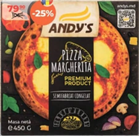 ANDY'S Пицца Маргарита замороженная 450г