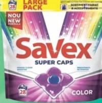 SAVEX Capsule pentru spălat SUPER COLOR 28 buc.