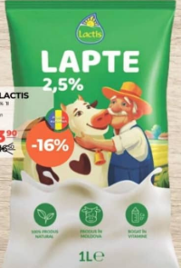 Lactis Lapte 2.5% 1l