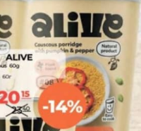 Alive Кускус с тыквой и перцем 60г