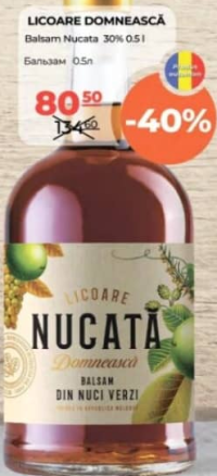 LICOARE DOMNEASCĂ Balsam Nucata 30% 0.5 l