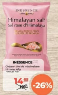 INESSENCE Чипсы Оливковое масло и гималайская соль 45г