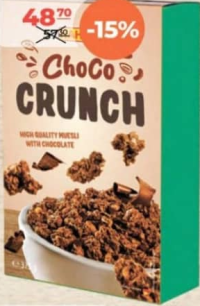 Hahne Мюсли Шоко Кранчи Гранола 375г