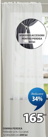 JYSK DIMMA Perdea 1x140x300 cm