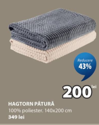 JYSK Плед HAGTORN 140x200 см