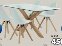 ROYAL OAK AGERBY Стол массив дуба и закаленное стекло 90x160x75 см