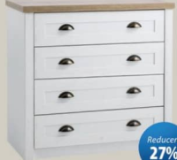 MARKSKEL Комод Декоративный шпон и МДФ 90x88x44 см