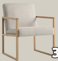 KALUNDBORG Кресло Текстиль Массив дерева 67x81x70 см