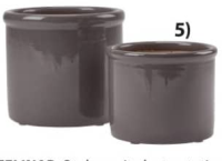 STORK ЦВЕТОЧНЫЙ ГОРШОК Морозостойкая керамика. Ø28/24 x В24/19 см