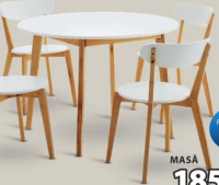 JEGIND MASĂ MDF Rotundă Ø105 cm