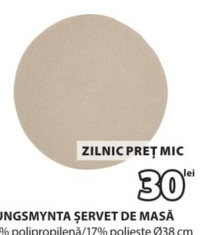 Салфетка под столовые приборы KUNGSMYNTA Ø38 см