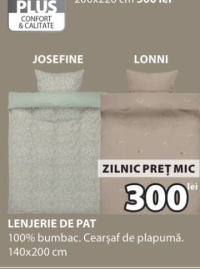 JYSK Lenjerie de pat JOSEFINE/LONNI 200x220 cm
