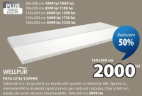 WELLPUR FRYA GT30 TOPPER 160x200 cm