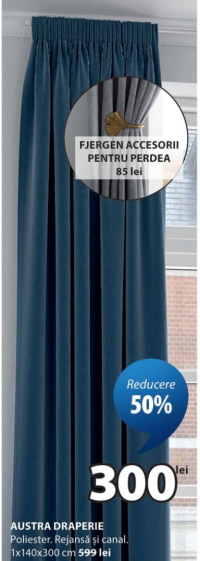 JYSK AUSTRA Draperie 1x140x300 cm