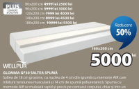 WELLPUR GLOMMA GF30 SALTEA SPUMĂ 160x200 cm