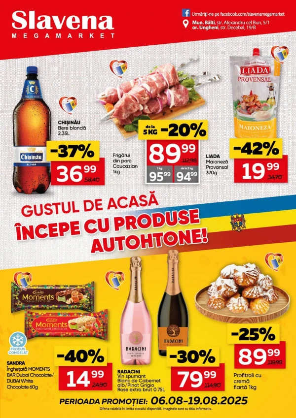 Catalog Slavena: Oferta lunii august