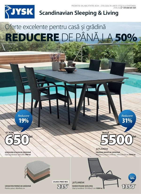 Catalog JYSK: Oferta lunii mai