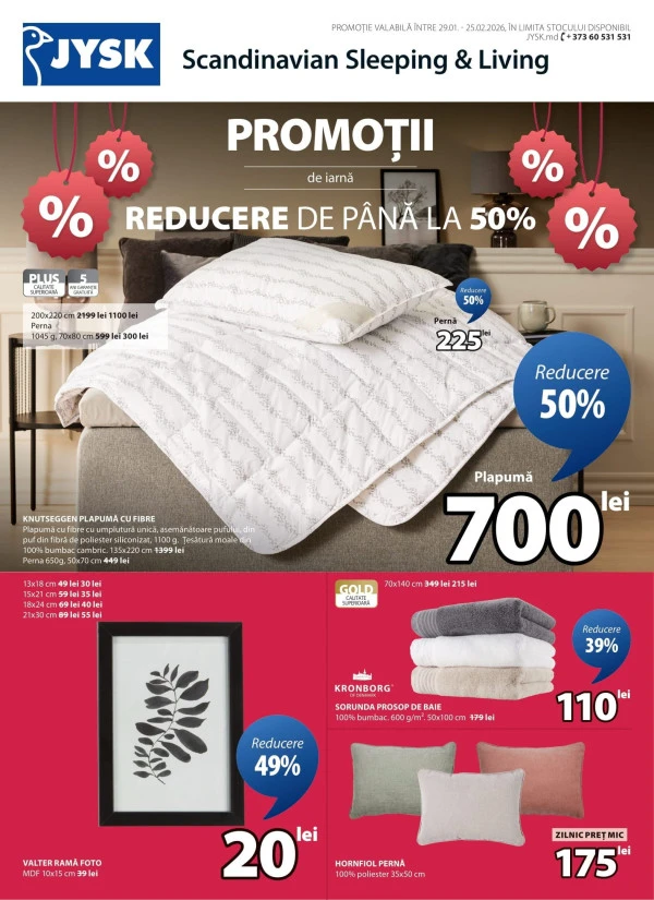 Catalog JYSK: Reduceri de iarnă