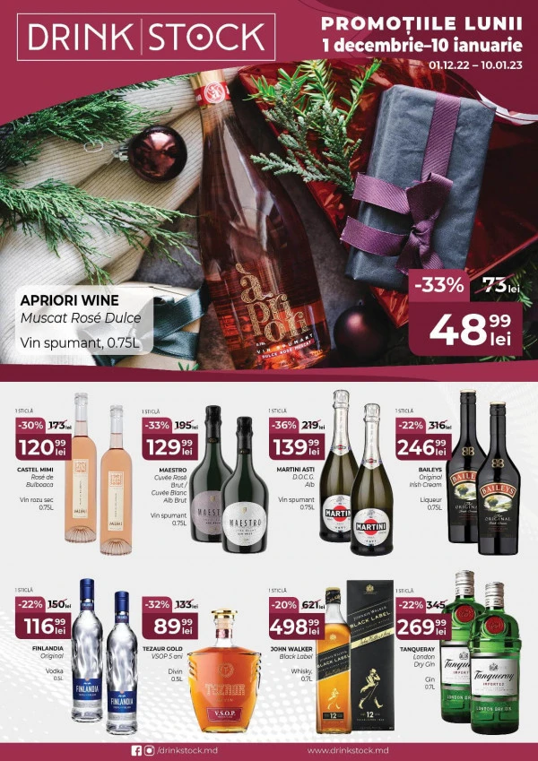 Catalog Drink Stock: Promoțiile lunii decembrie
