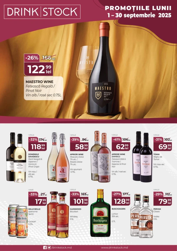 Catalog Drink Stock: Promoțiile lunii septembrie