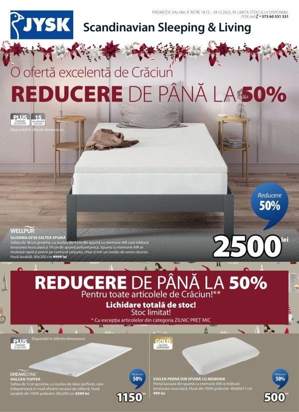 Catalog JYSK: Reduceri de Crăciun