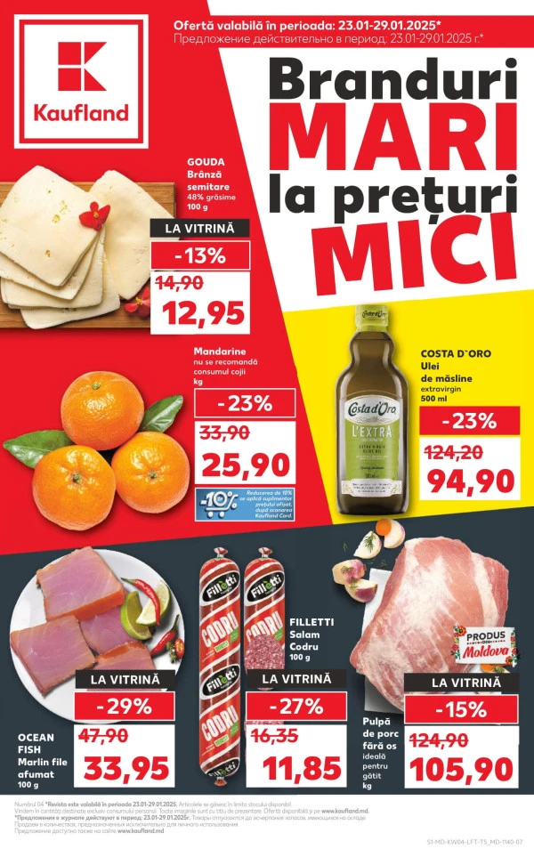 Catalog Kaufland: Descoperă ofertele din perioada 23.01 - 29.01