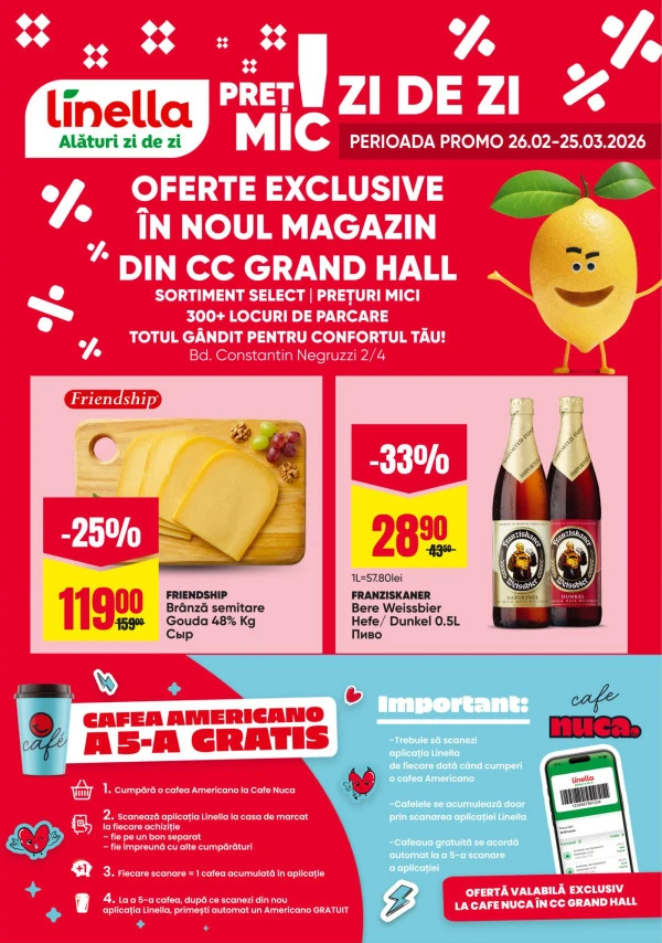 Catalog Linella: Grand Hall Ofertă specială