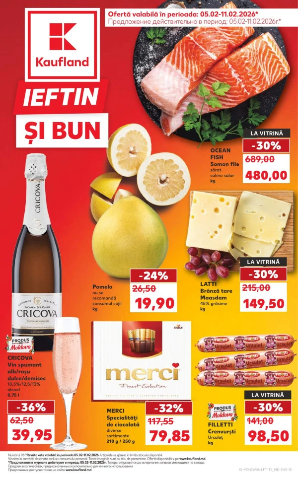 Catalog Kaufland: Descoperă ofertele din perioada 5 - 11.02