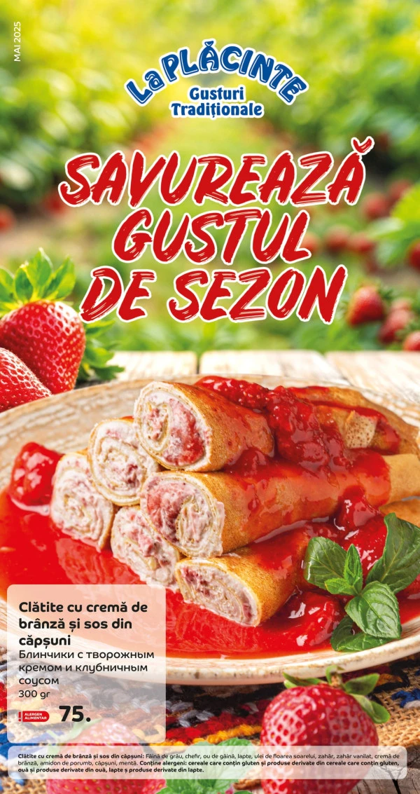 Catalog Meniu de sezon La Placinte