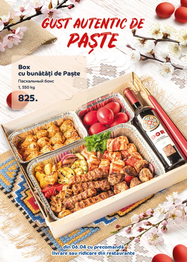 Catalog Ofertă de Paște - în restaurantele La Plăcinte