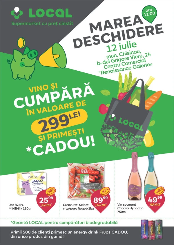 Каталог Local Discounter: Открытие магазина Bd. Grigore Vieru 24