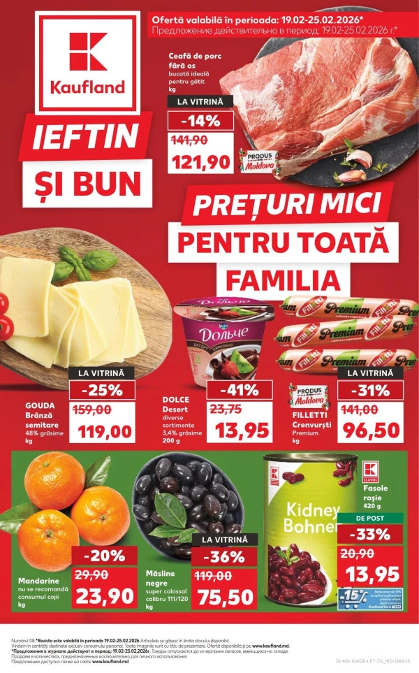 Catalog Kaufland: Descoperă ofertele din perioada 19 - 25.02