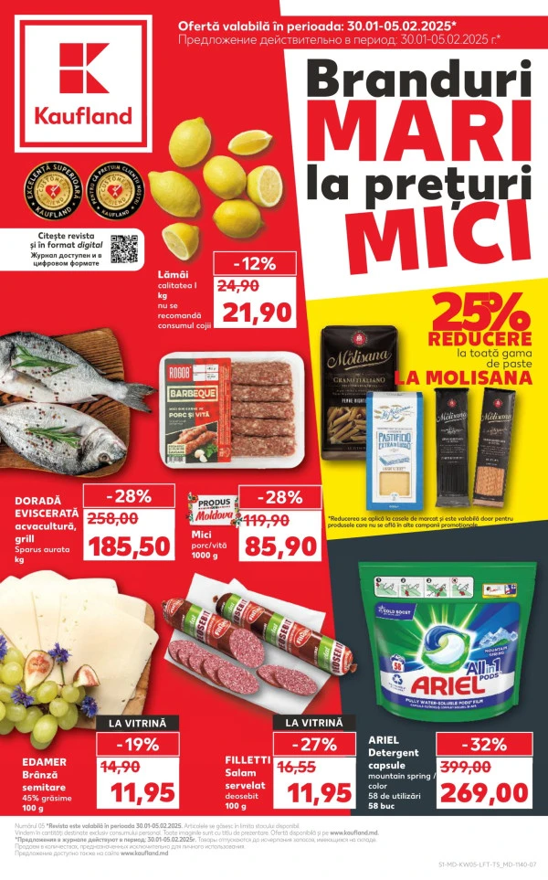 Catalog Kaufland: Descoperă ofertele din perioada 30.01 - 5.02