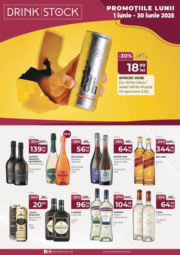 Catalog Drink Stock: Promoțiile lunii iunie