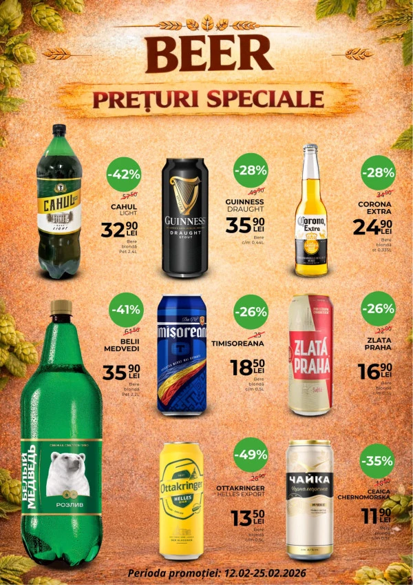Catalog Alcomarket: Ofertă specială bere