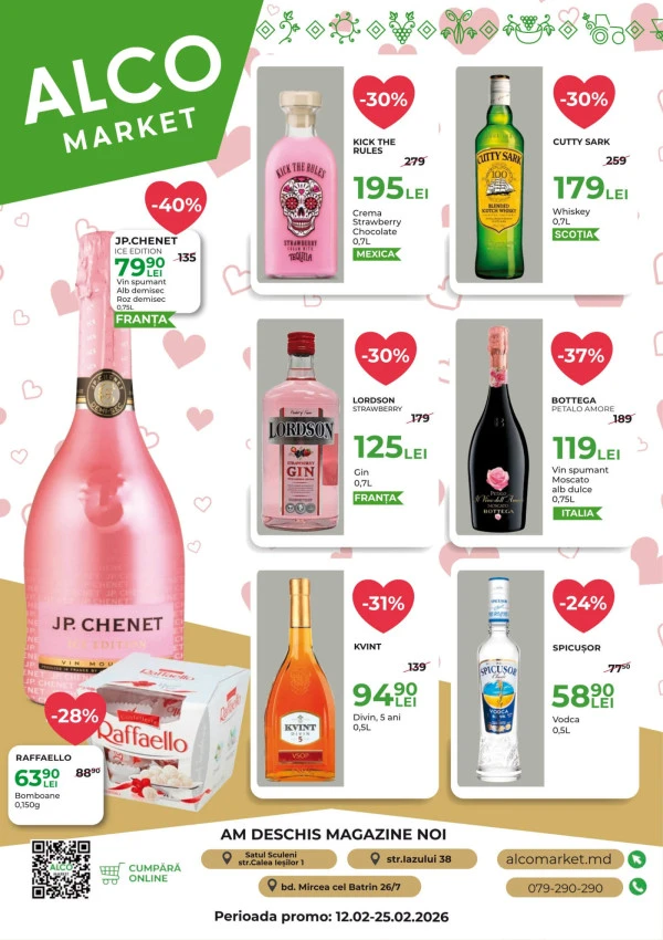 Catalog Alcomarket: Reducerile lunii februarie