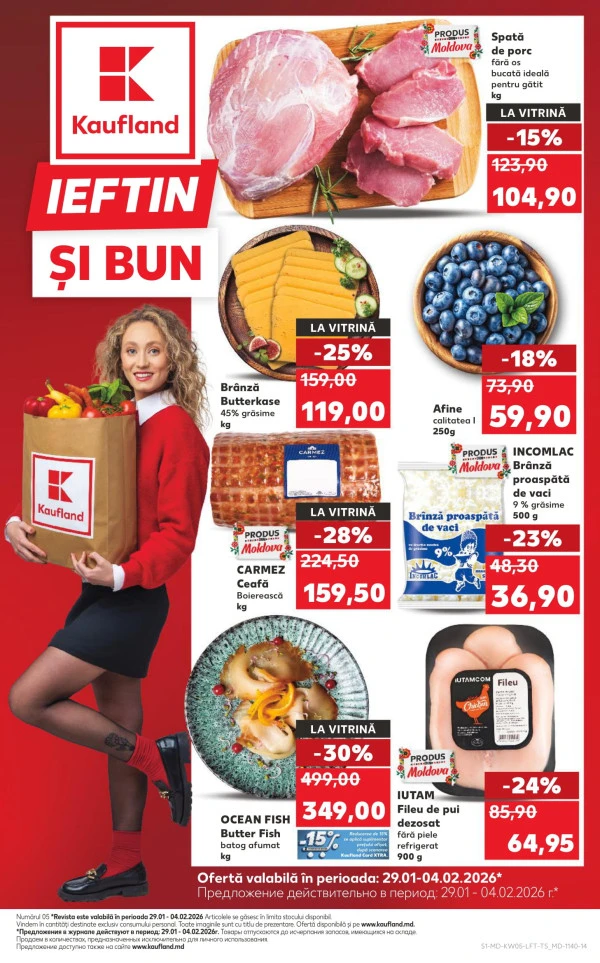 Catalog Kaufland: Descoperă ofertele din perioada 29.01 - 4.02