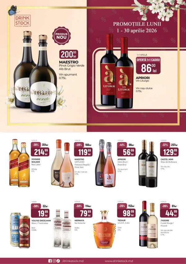 Catalog Drink Stock: Promoțiile lunii aprilie