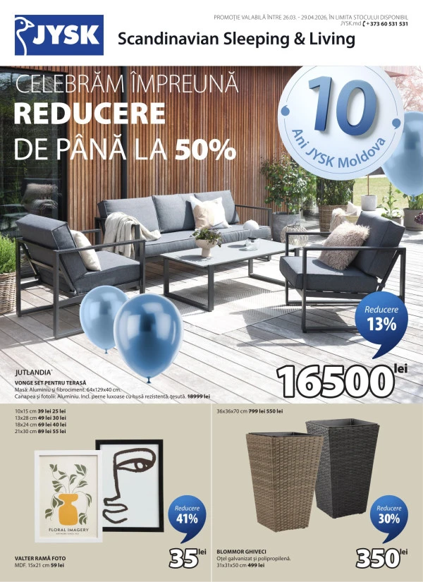 Catalog JYSK: Reduceri de primăvară